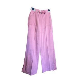 EUC VINTAGE High Waist Pink Bell Bottoms 70s